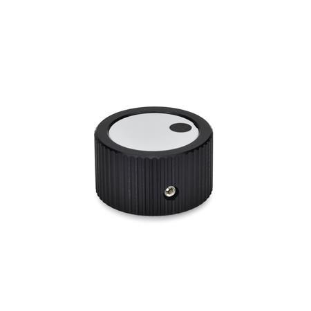 GN-726-Control-knobs-Aluminum-black-anodized-Cover-with-indicator-point-With-grub-screw