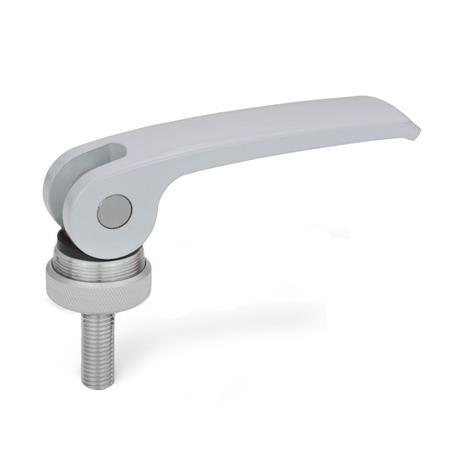 GN-927.4-Clamping-levers-with-eccentrical-cam-with-threaded-stud-lever-zinc-die-casting-Plastic-contact-plate-with-setting-nut-S-Silver-R (1)