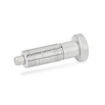 GN-613-Stainless-Steel-Indexing-plungers-Without-lock-nut-with-stainless-steel-knob-Stainless-steel