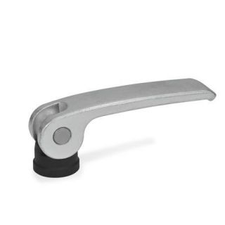 GN-927.3-Clamping-levers-with-eccentrical-cam-with-internal-thread-Lever-steel-Plastic-contact-plate-without-setting-nut