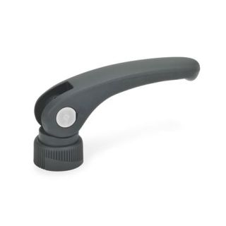 GN-926-Clamping-levers-with-eccentrical-cam-plastic-with-threaded-bushing-steel-A-With-adjustable-contact-plate
