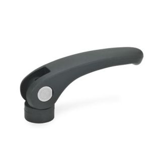 GN-926-Clamping-levers-with-eccentrical-cam-plastic-with-threaded-bushing-steel-B-With-fixed-contact-plate