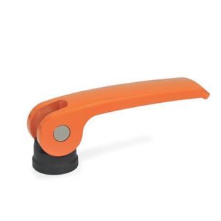 GN-927.4-Clamping-levers-with-eccentrical-cam-with-internal-thread-lever-zinc-die-casting-Plastic-contact-plate-without-setting-nut-O-Orange-RAL-2004