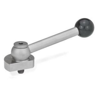 GN-918.5-Eccentrical-cams-radial-clamping-Stainless-Steel-KV-With-ball-lever-angular-serration-R-By-clockwise-rotation-drawn-version