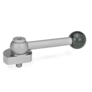 GN-918.5-Eccentrical-cams-radial-clamping-Stainless-Steel-GV-With-ball-lever-straight-serration-R-By-clockwise-rotation-drawn-version