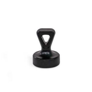 GN-53.3-Magnets-Disk-Shaped-with-Handle-with-Plastic-Housing-B-With-eyelet-SW-Black-RAL-9004