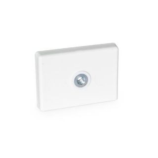 GN-57.1-Retaining-magnets-rectangular-shaped-with-rubber-jacket-A-With-1-internal-thread-WS-White