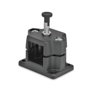 GN-147.7-Flanged-locking-slide-units-Aluminum-R-with-indexing-plunger-SW-Black-RAL-9005-textured-finish