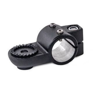 GN-278.1-Swivel-Clamp-Linear-Actuator-Connectors-Aluminum-B-Bore-AV-With-external-serration-SW-Black-RAL-9005-textured-finish