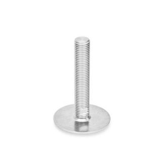 GN-41-Stainless-Steel-Levelling-feet-Material-no.-AISI-304-A2-D0-Without-rubber-pad-T-Without-nut-wrench-flat-at-the-bottom