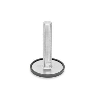 GN-41-Stainless-Steel-Levelling-feet-Material-no.-AISI-304-A2-D1-With-rubber-pad-clipped-on-black-T-Without-nut-wrench-flat-at-the-bottom