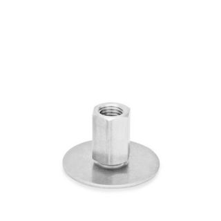 GN-41-Stainless-Steel-Levelling-feet-Material-no.-AISI-304-A2-D0-Without-rubber-pad-X-External-hexagon-with-female-thread