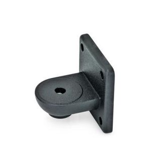GN-272-Swivel-clamp-connector-bases-Aluminum-Without-centring-step-smooth-SW-Black-RAL-9005-textured-finish