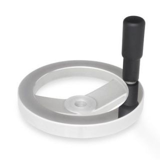 GN-322-Spoked-Handwheels-Plain-Rim-Polished-With-revolving-handle-Without-keyway