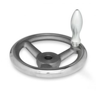 GN-950.1-Handwheels-with-large-hub-Cast-iron-With-revolving-handle-Without-keyway