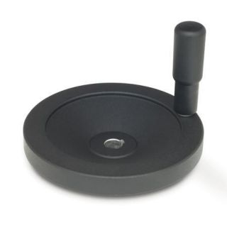 GN-323-Disk-Handwheels-Black-Powder-Coated-With-keyway-With-revolving-handle