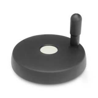 GN-521-Disk-Handwheels-Plastic-Bushing-Spindle-Steel-With-revolving-handle
