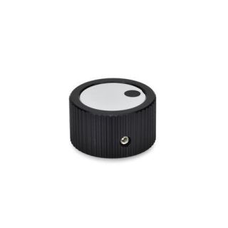 GN-726-Control-knobs-Aluminum-black-anodized-Cover-with-indicator-point-With-grub-screw