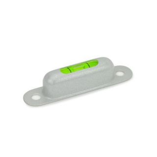 GN-2282-Screw-on-spirit-levels-for-mounting-with-screws-MSR-Silver-RAL-9006-textured-finish-Angle-minutes-bubble-move-by-2-mm-Viewing-window-