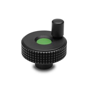 GN-735-Control-handwheels-Plastic-colored-cover-cap-DGN-Green-RAL-6017-matte-finish