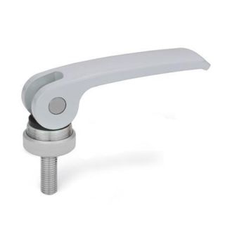 GN-927.4-Clamping-levers-with-eccentrical-cam-with-threaded-stud-lever-zinc-die-casting-Plastic-contact-plate-with-setting-nut-S-Silver-R (1)