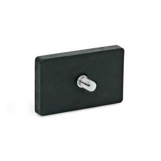 GN-57.3-Retaining-Magnets-Neodymium-Iron-Boron-NdFeB-with-Threaded-Stud-with-Rubber-Jacket-SW-Black-With-1-threaded-stud