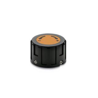 GN-957.1-Control-Knobs-Plastic-for-Position-Indicators-With-lettering-with-arrow-ascending-clockwise-DOR-Orange-RAL-2004-matte-finish