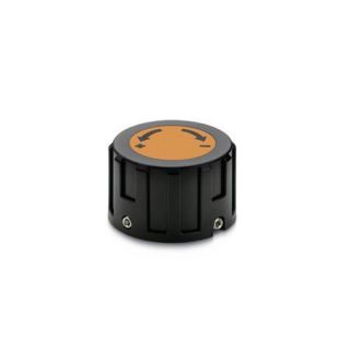 GN-957.1-Control-Knobs-Plastic-for-Position-Indicators-With-lettering-with-arrow-ascending-counter-clockwise-DOR-Orange-RAL-2004-matte-finish