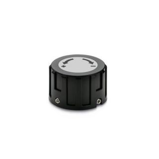 GN-957.1-Control-Knobs-Plastic-for-Position-Indicators-With-lettering-with-arrow-ascending-counter-clockwise-DGR-Gray-RAL-7035-matte-finish